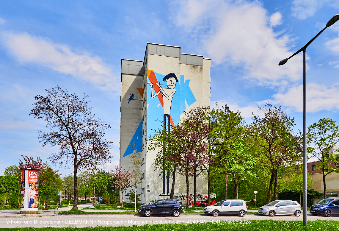 05.05.2023 - Graffiti am Karl-Marx-Ring 75 in Neuperlach